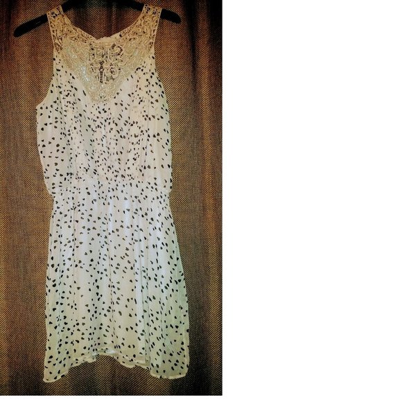 Buffalo David Bitton Pale Daisy Hearts Y2K Dress, Sz L - Picture 2 of 14